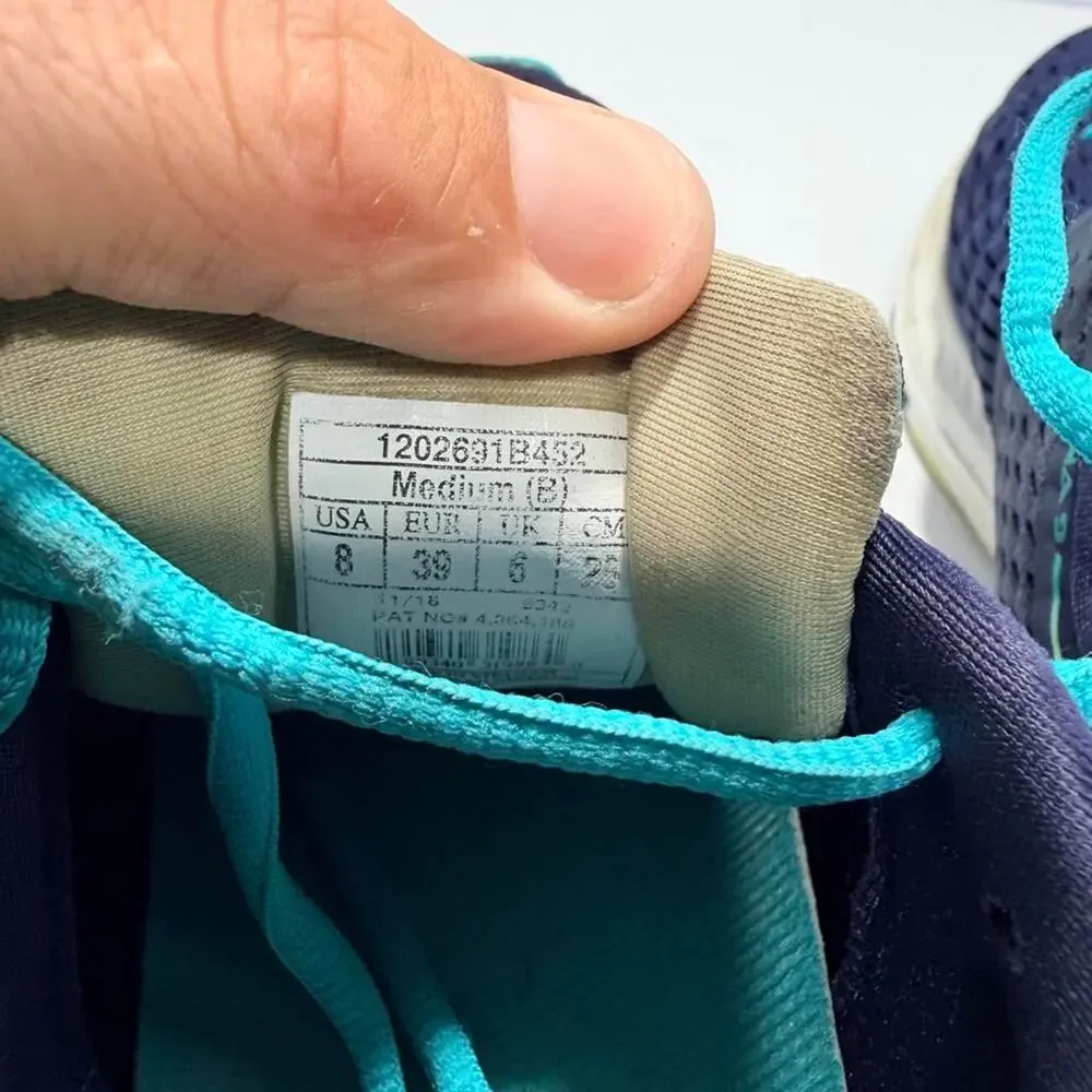 Brooks Ravenna 9 Womens Size 8 B Medium Navy Blue Turquoise Running Shoes